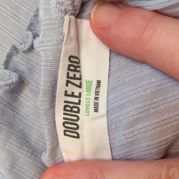 Double Zero Lovely Large Women's Crop Top w/Lettuce Edges Size Large - Picture 3 of 4